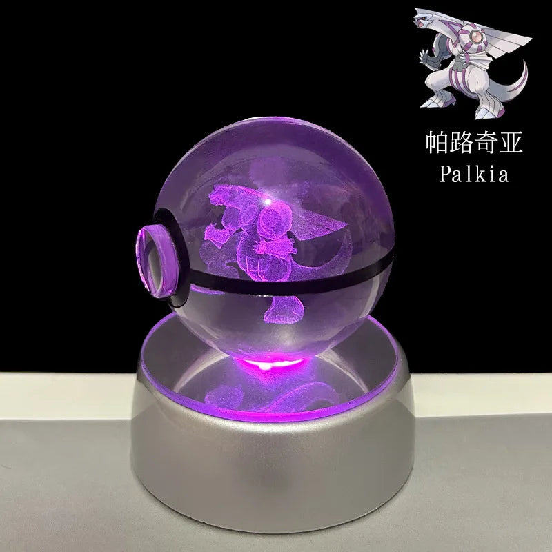 Pokeball de Cristal 3D con Luz LED Pokémon