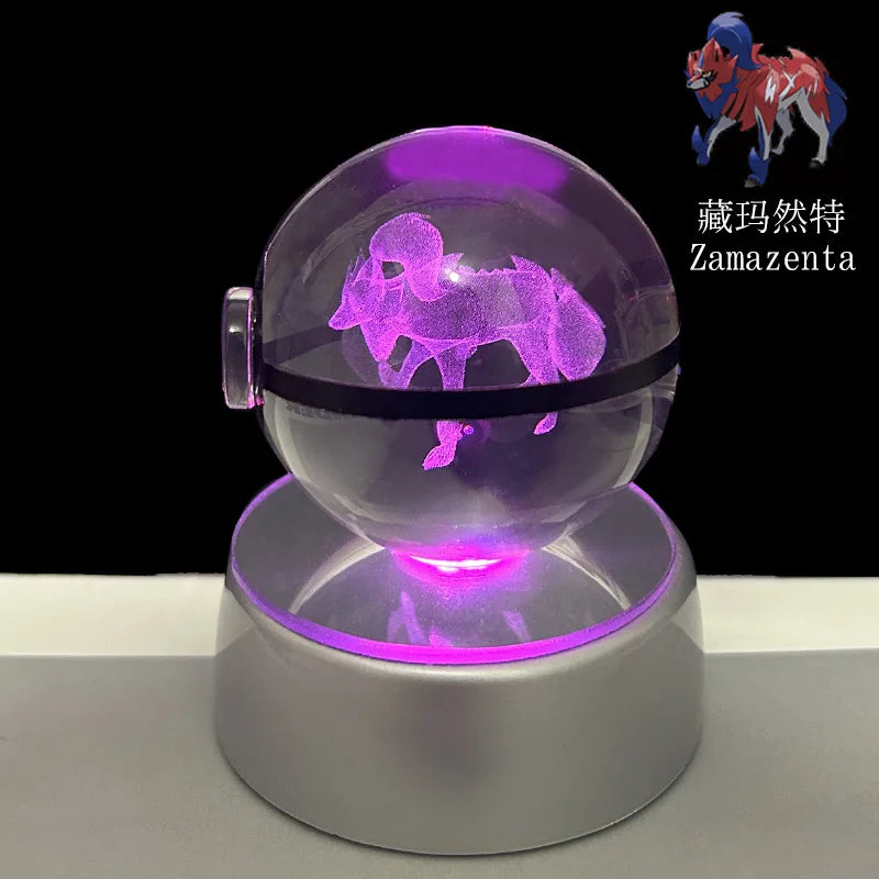 Pokeball de Cristal 3D con Luz LED Pokémon