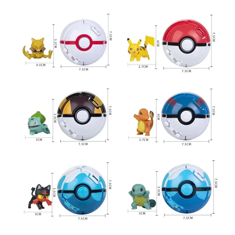 Pokeball con Figura de Acción Pokémon